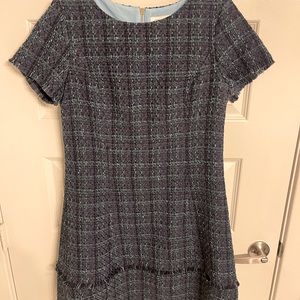 Sail To Sable Navy Tweed Dress